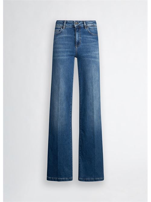 デニム・ジーパン LIU JO Woman Jeans Blue UA5279D4988 7L899 ABBIGLIAMENTO JEANS LIU JO UA5279D4988/7L899